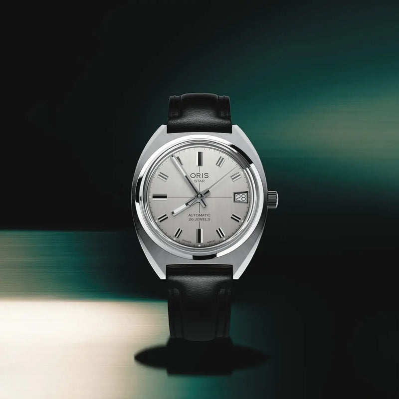 Oris Star Edition Watch, Silver/Black