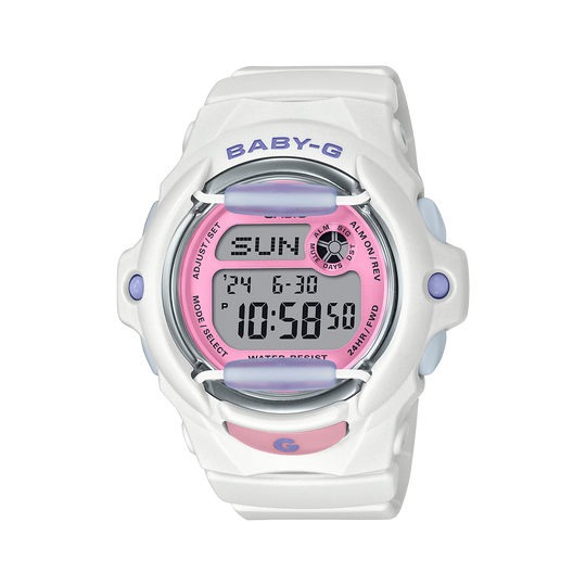 Unisex Baby-G Digital Watch - White - BG-169PB-7ER