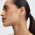 Bold Emerald Solitaire Earrings - Gold