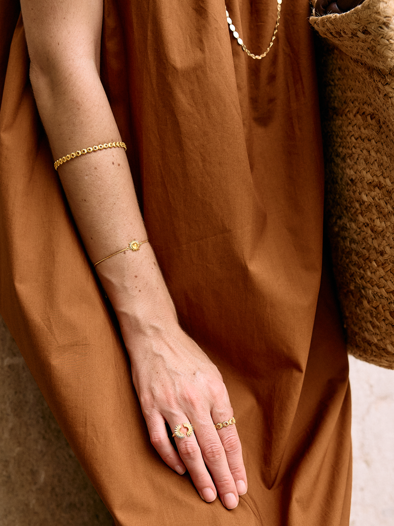 Eternal Sun Citrine Bracelet - Gold - CLB01GP