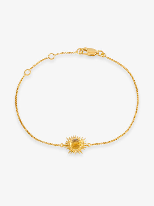 Eternal Sun Citrine Bracelet - Gold - CLB01GP