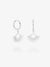 Rising Sun Huggie Hoop Earrings - Silver - DSE10WTS