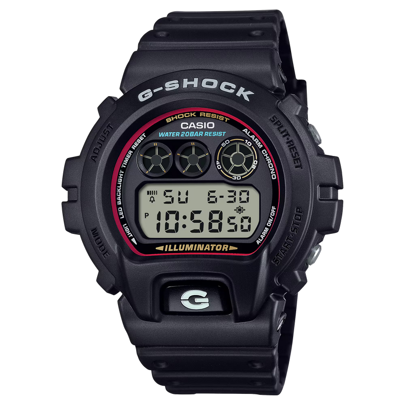 Unisex G-Shock Digital Watch - Black - DW-6900RL-1ER