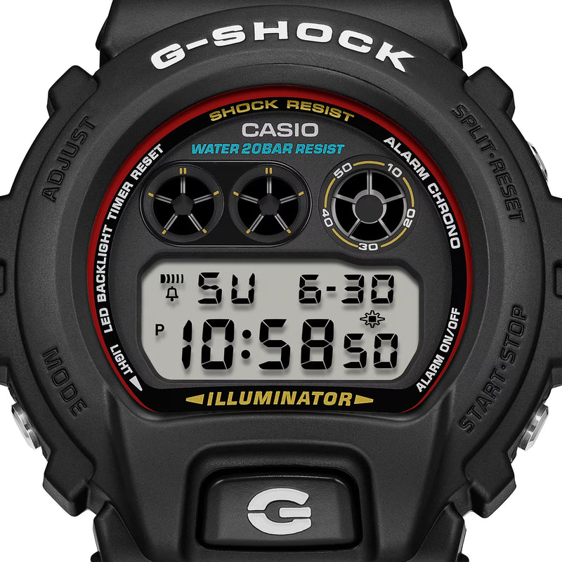 Unisex G-Shock Digital Watch - Black - DW-6900RL-1ER