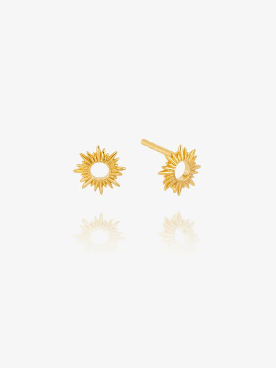 Eternal Sun Stud Earrings - Gold - EGME1GP