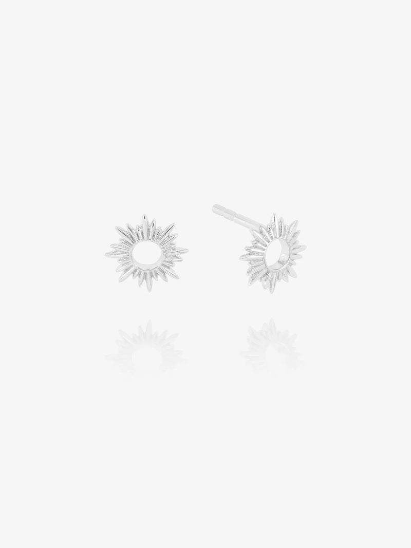 Eternal Sun Stud Earrings - Silver - EGME1S