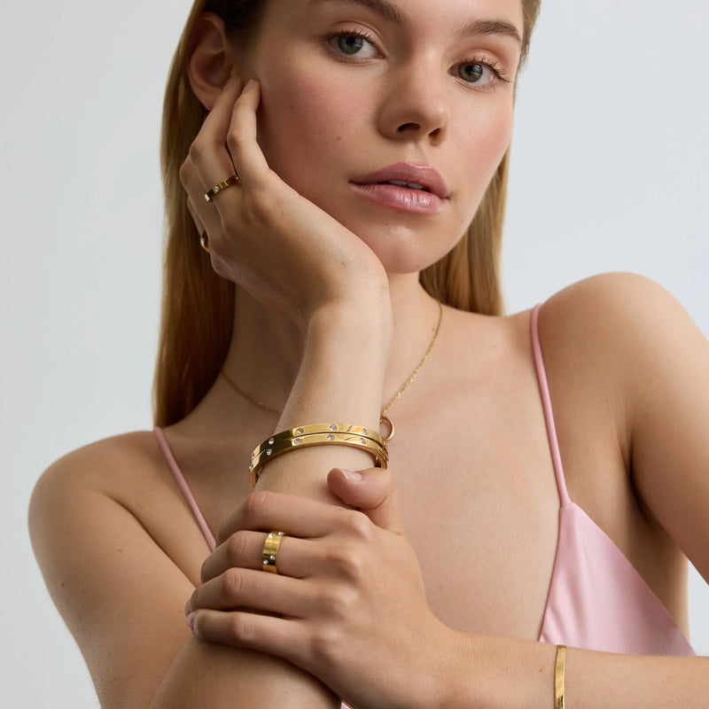 Eternity Bangle Classic - Gold - YBB-016