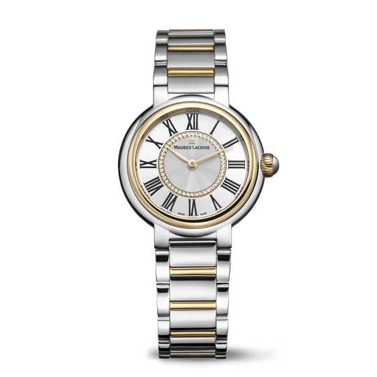 Fiaba Round Ladies Watch With Diamonds, 33mm - Two-Tone Stainless Steel - FA1306-SSY13-110-1