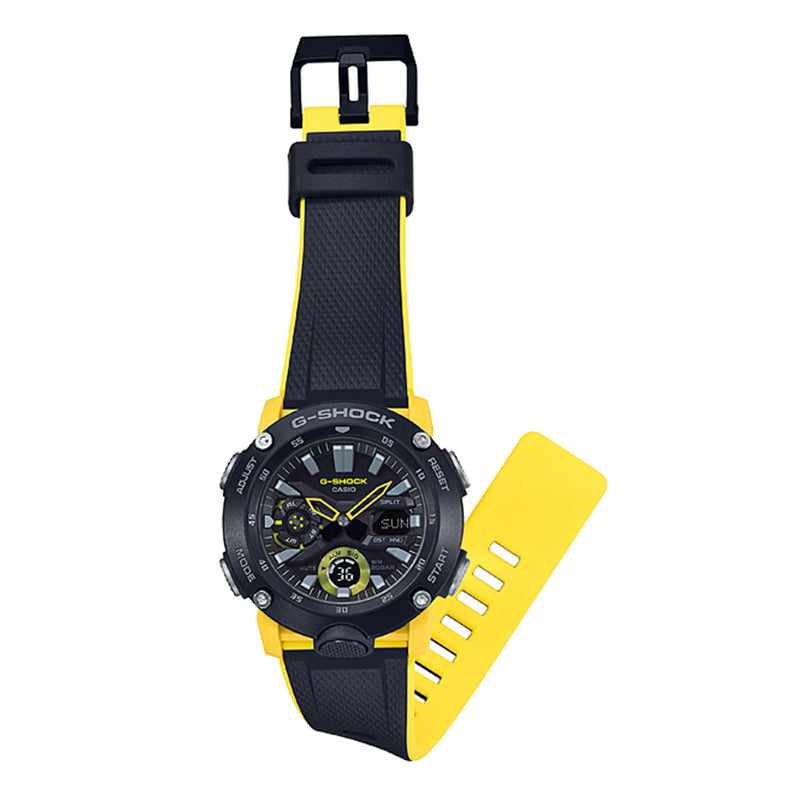 Unisex G-Shock Digital Watch - Black/Yellow - GA-2000-1A9ER