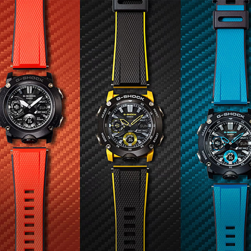 Unisex G-Shock Digital Watch - Black/Yellow - GA-2000-1A9ER