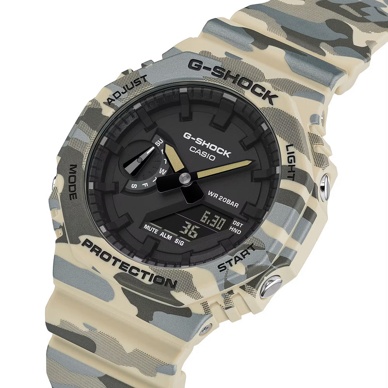 Unisex G-Shock Analogue Digital Watch - Camo/Black - GA-2100CM-5AER
