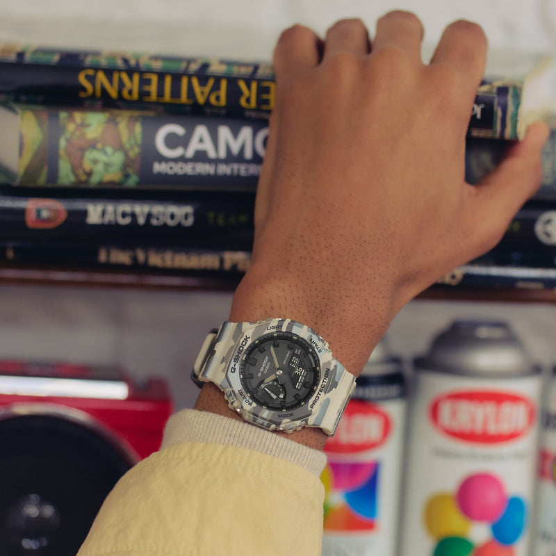 Unisex G-Shock Analogue Digital Watch - Camo/Black - GA-2100CM-5AER
