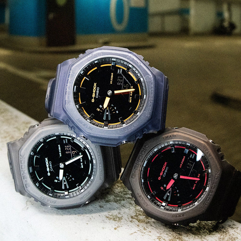 Unisex G-Shock Analogue Digital Watch - Light Blue/Black - GA-2100K-2AER