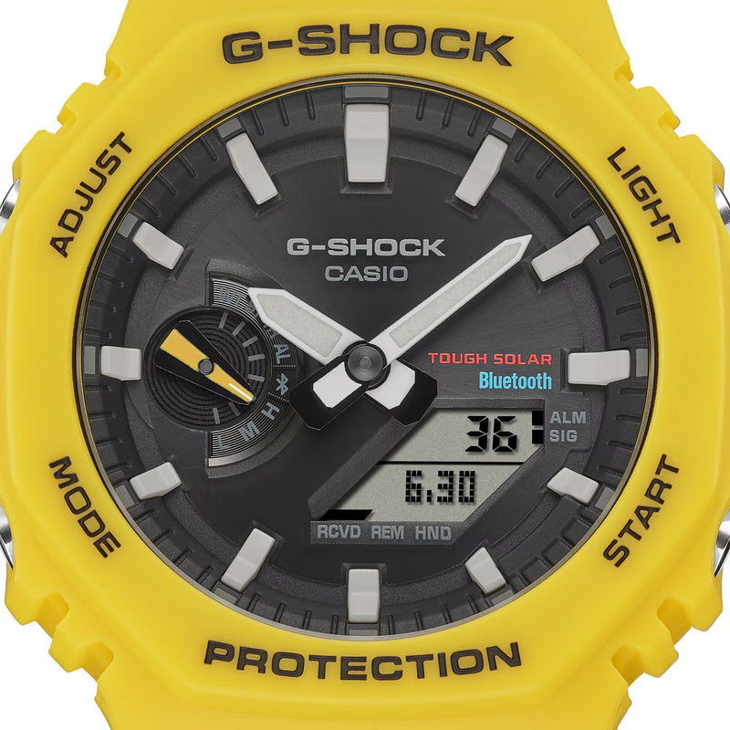 Unisex G-Shock Analogue Digital Watch - Yellow/Black - GA-B2100C-9AER