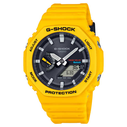 Unisex G-Shock Analogue Digital Watch - Yellow/Black - GA-B2100C-9AER
