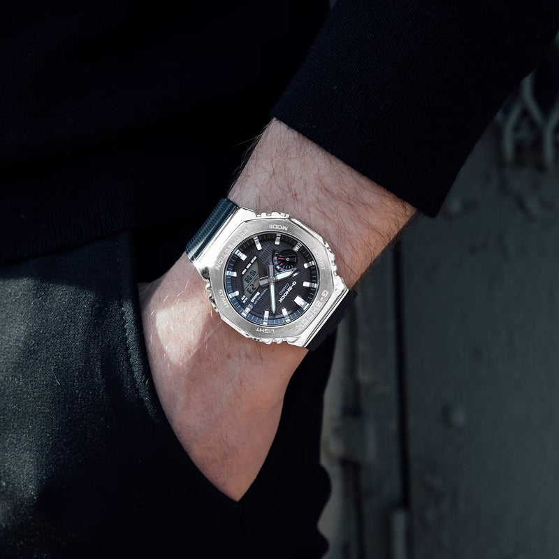 Unisex G-Shock G-Steel Watch - Black/Silver - GBM-2100-1AER