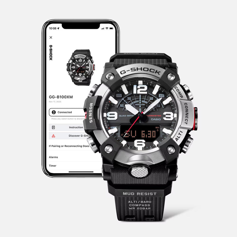 Unisex G-Shock Master Of G-Land Mudmaster Watch - Black/Silver - GG-B100XM-1AER