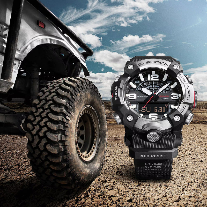 Unisex G-Shock Master Of G-Land Mudmaster Watch - Black/Silver - GG-B100XM-1AER