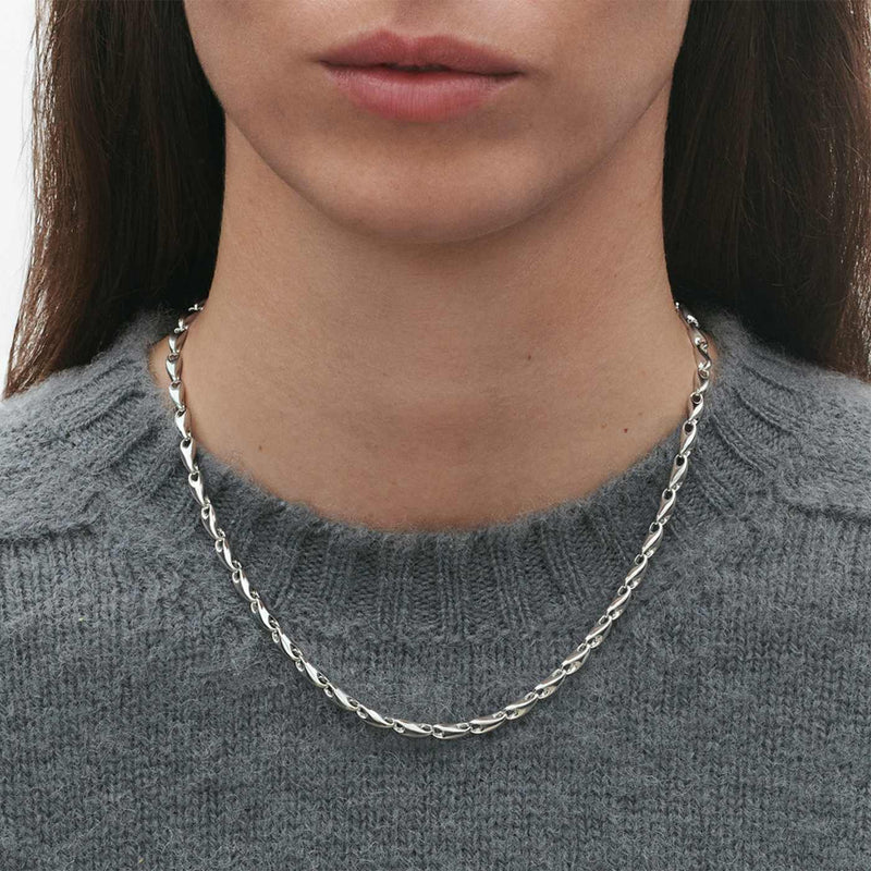Reflect Slim Necklace, 45cm - Silver - 20001093