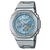Unisex G-Shock G-Steel Watch - Silver/Light Blue - GM-2110D-2AER