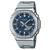 Unisex G-Shock G-Steel Watch - Silver/Dark Blue - GM-2110D-2BER