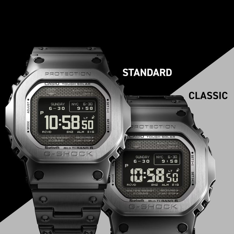 Unisex G-Shock Full Metal Watch - Silver/Black - GMW-BZ5000D-1ER