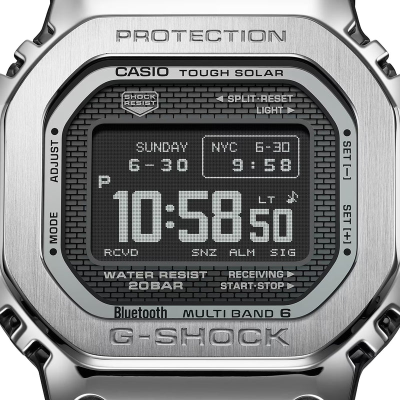 Unisex G-Shock Full Metal Watch - Silver/Black - GMW-BZ5000D-1ER