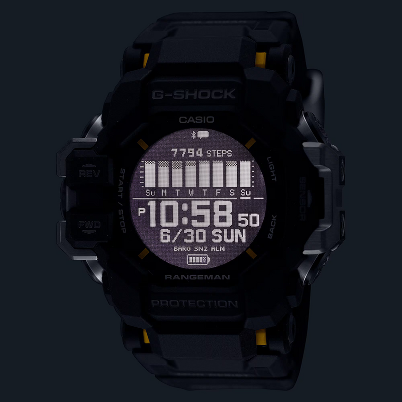 Unisex G-Shock Master Of G Rangeman Watch - Black - GPR-H1000-1ER