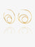 Statement Swirl Hoop Earrings - Gold - GRE01GP
