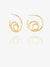 Medium Swirl Hoop Earrings - Gold - GRE02GP