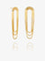 Into The Groove Drape Earrings - Gold - GRE07GP
