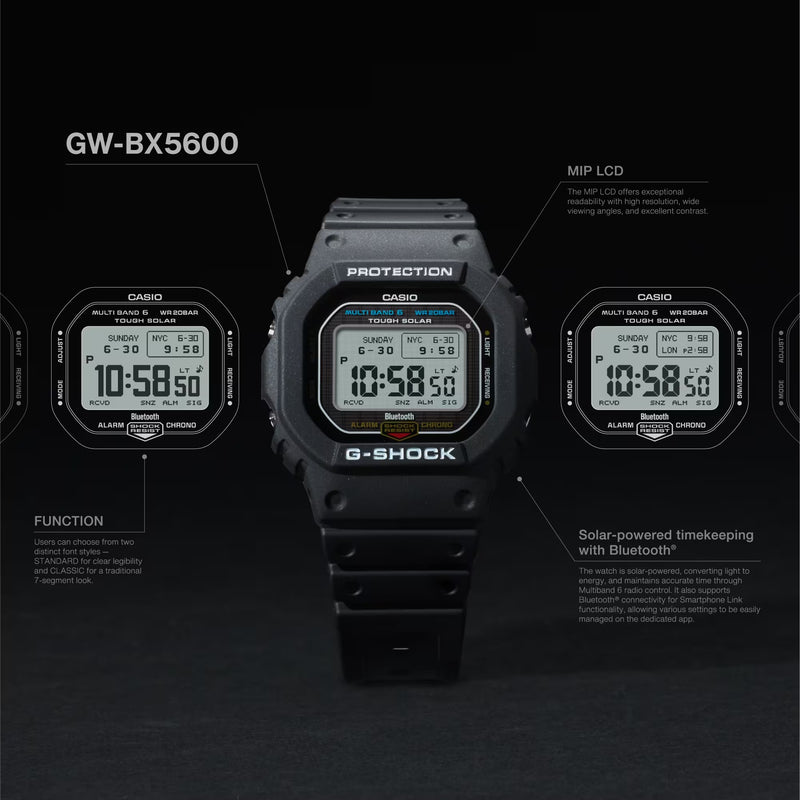 Unisex G-Shock Digital Watch - Black - GW-BX5600-1ER