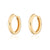 Large Huggie Hoop Earrings - Gold - SPG-194