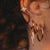 Large Huggie Hoop Earrings - Gold - SPG-194