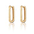 Oval Hoop Earrings - Gold - SPG-207
