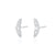 Hannah Martin Sparkling Helix Stud Earrings - Silver - SPS-415