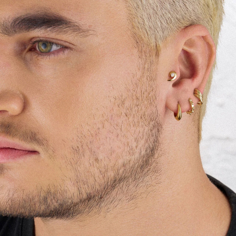 Talon Diamond Stud Earrings - Gold - HT044.YVWHEOS