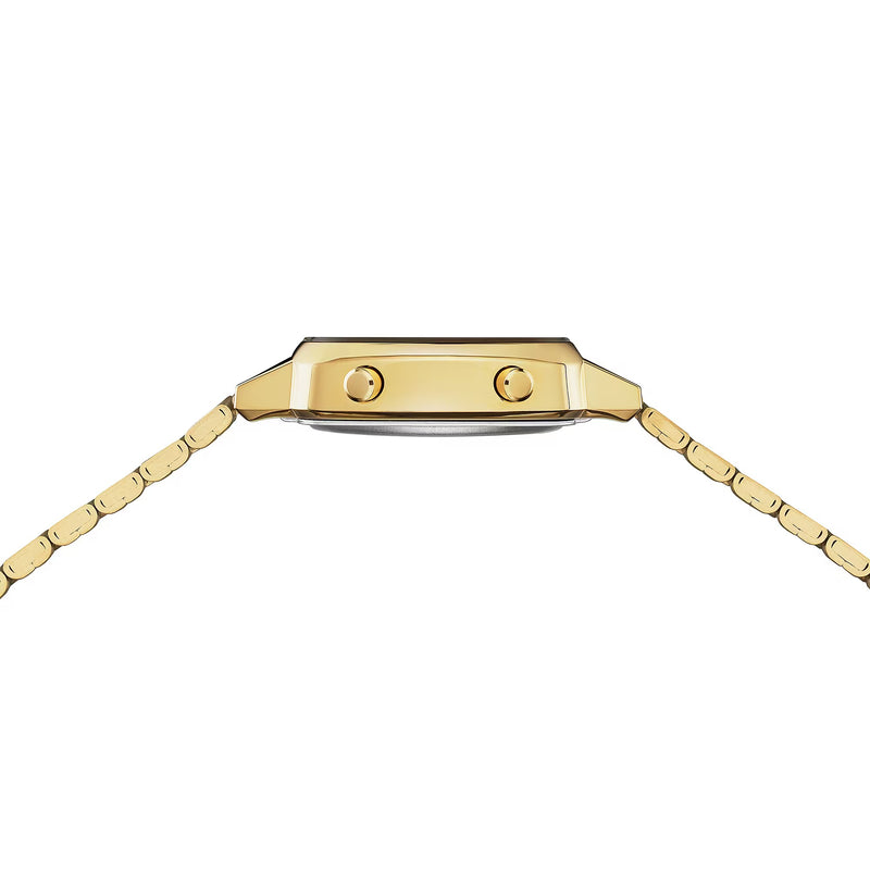 Unisex Vintage Mini Digital Watch - Gold - LA670WEGA-9EF