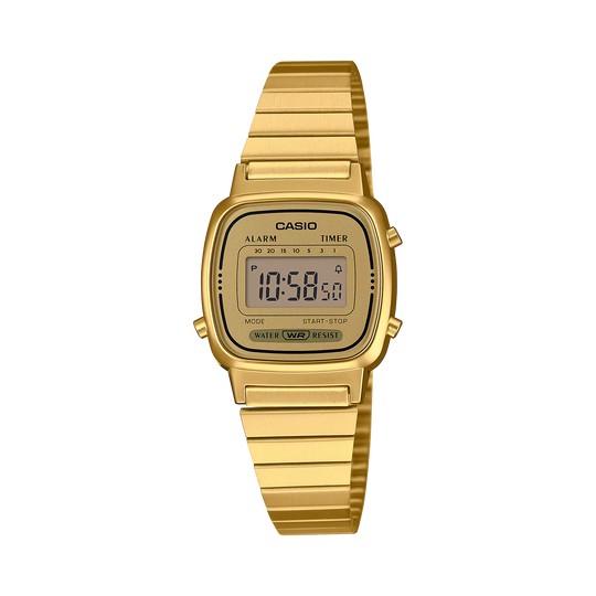 Vintage Mini Digital Watch - Gold - LA670WEGA-9EF