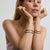 Molten Bangle Slim - Gold
