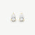 Bold Pear Solitaire Earrings - Gold