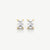 Classic Emerald Solitaire Earrings - Gold