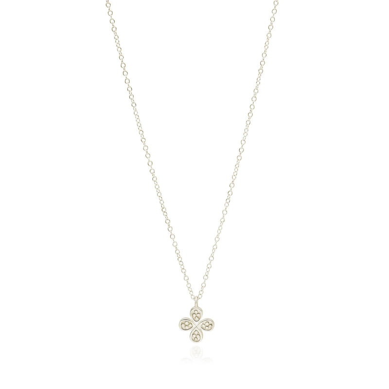 Mini Clover Necklace - Reversible - Gold - NK10906-TWT