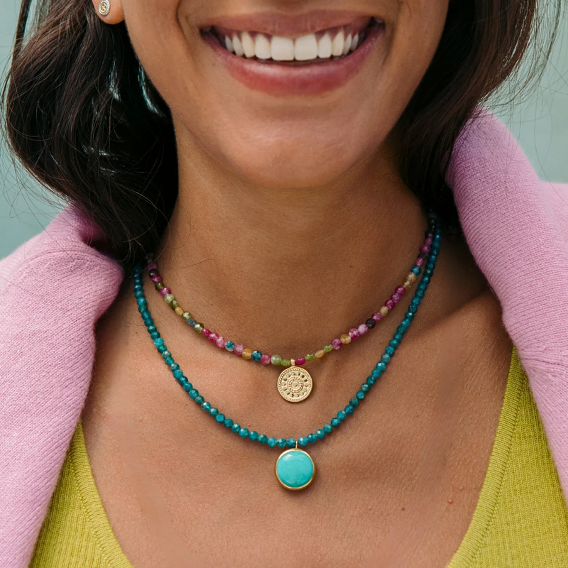 Namaste Necklace - Apatite