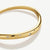 Wave Bangle with Stones - Gold