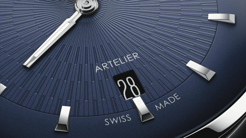 Artelier Date Watch, Blue