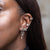 Super Chunk Huggie Earrings - Silver - SPS-316