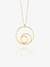 Statement Swirl Necklace - Gold - GRN09GP