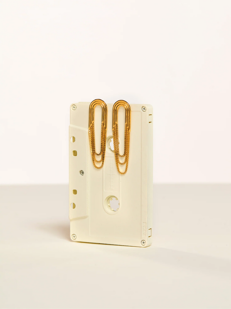 Into The Groove Drape Earrings - Gold - GRE07GP