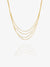 Into the Groove Drape Necklace - Gold - GRN07GP